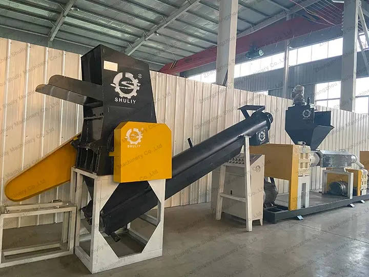 plastic waste crusher machine