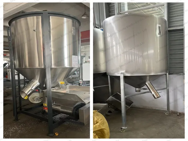 Plastic granuledry bulk silos