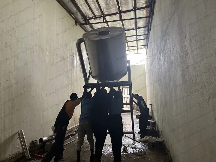 Successful installation of plastic storage silos in South Sudan