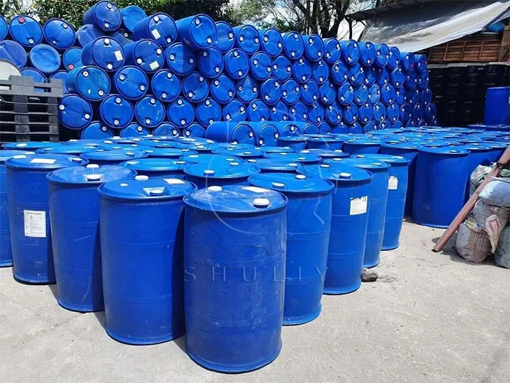 Barril de petróleo azul HDPE