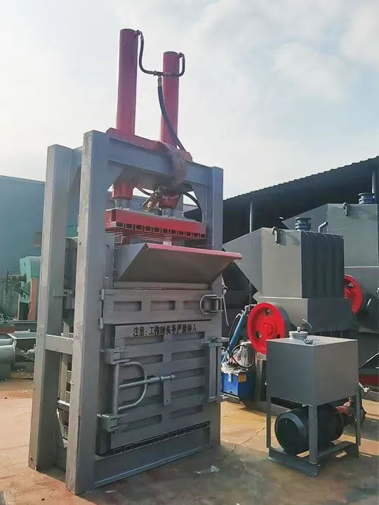 vertical baler machine