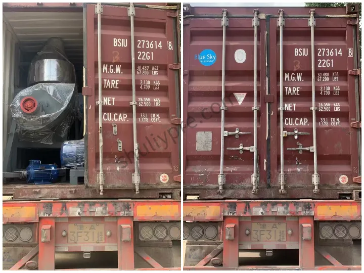 pet crusher shipped to Tanzania