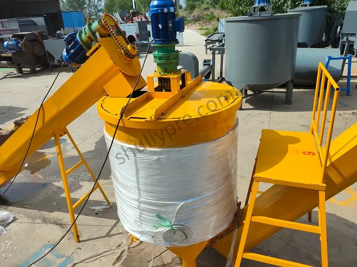 ligne de lavage des bouteilles en plastique