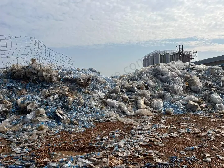 waste PET bottle in South Sudan plant