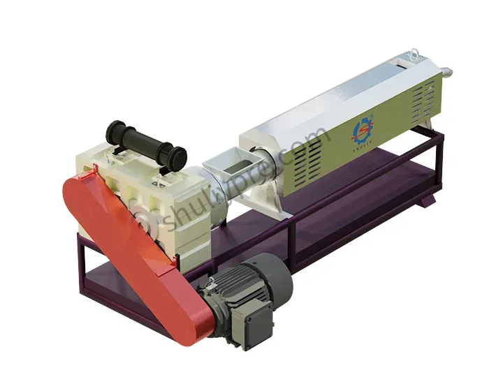 waste plastic recycling pelletizing machine